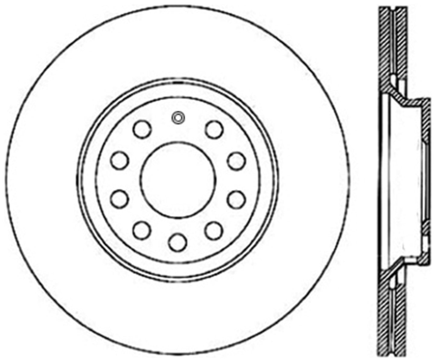 StopTech Cryostop Premium High Carbon Rotor; Rear