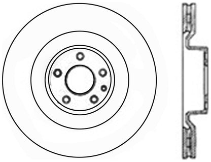 StopTech  Cryostop Premium High Carbon Rotor; Front