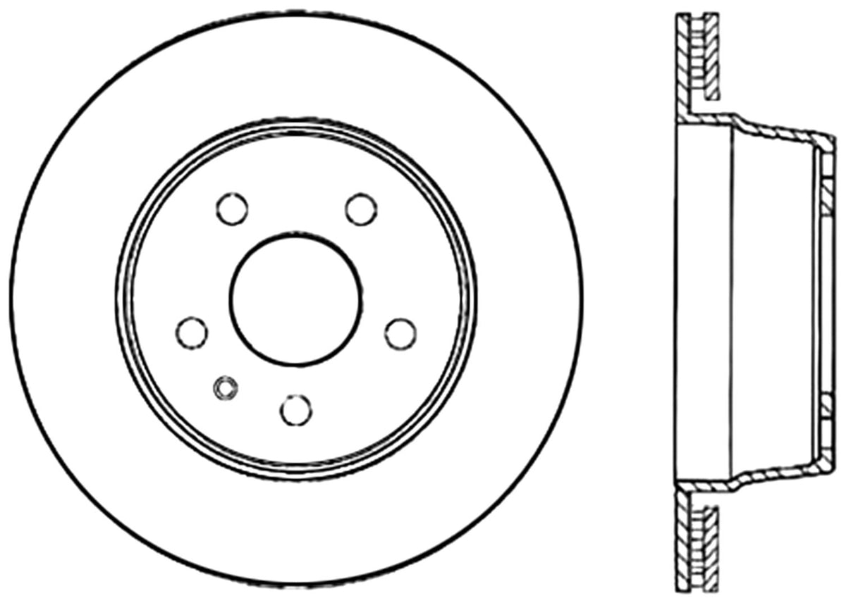 StopTech Cryostop Premium High Carbon Rotor; Rear