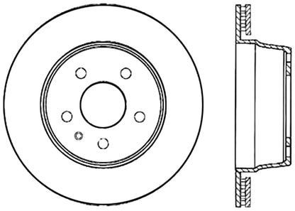 StopTech Cryostop Premium High Carbon Rotor; Rear