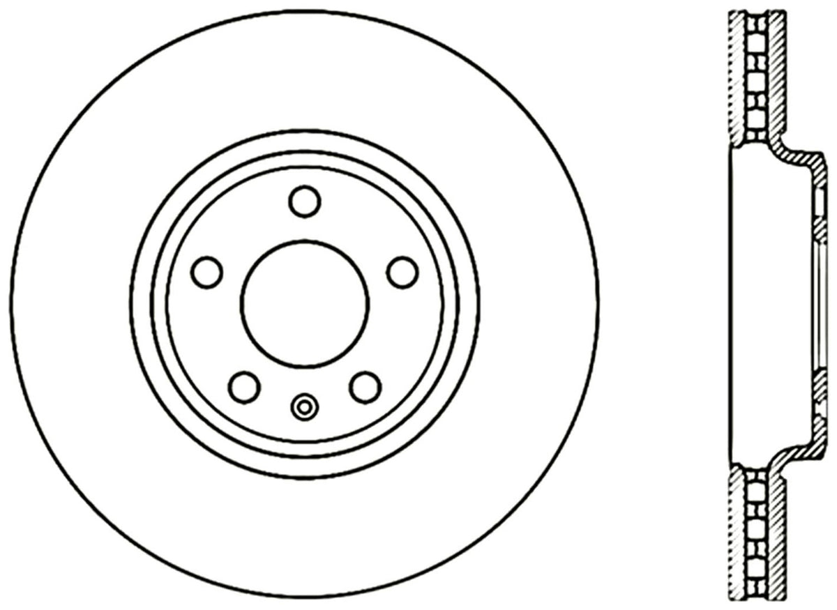 StopTech Cryostop Premium High Carbon Rotor; Front