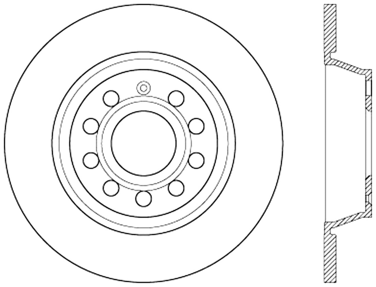 StopTech Cryostop Premium High Carbon Rotor; Rear