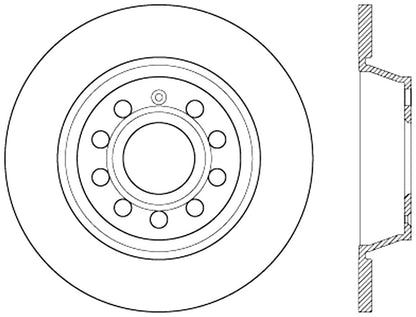 StopTech Cryostop Premium High Carbon Rotor; Rear