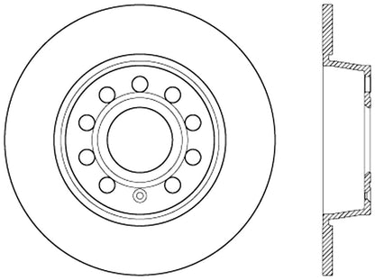 StopTech Cryostop Premium High Carbon Rotor; Rear