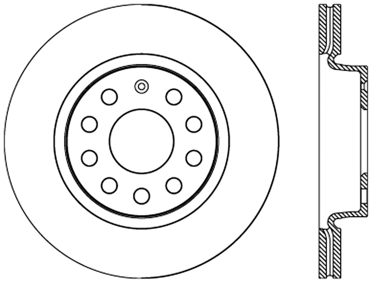StopTech Cryostop Premium High Carbon Rotor; Front