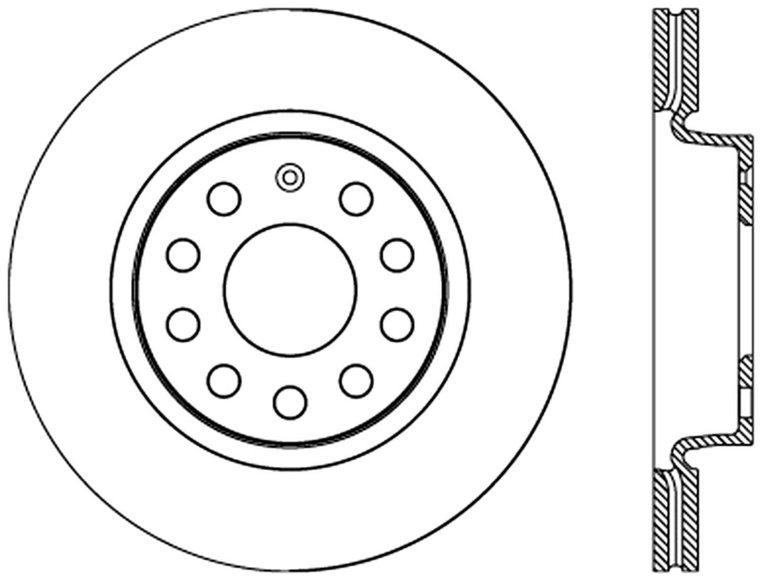 StopTech Cryostop Premium High Carbon Rotor; Front