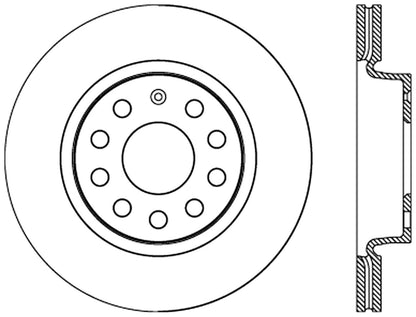 StopTech Cryostop Premium High Carbon Rotor; Front