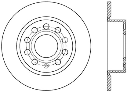 StopTech Cryostop Premium High Carbon Rotor; Rear
