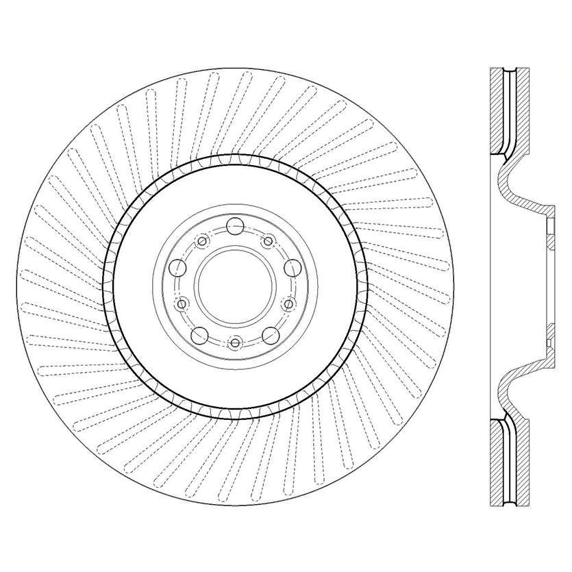 Stoptech Centric Premium High Carbon Brake Rotor 125.33147
