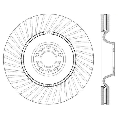 Stoptech Centric Premium High Carbon Brake Rotor 125.33147