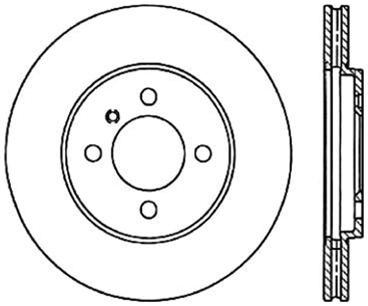 StopTech Cryostop Premium High Carbon Rotor; Front