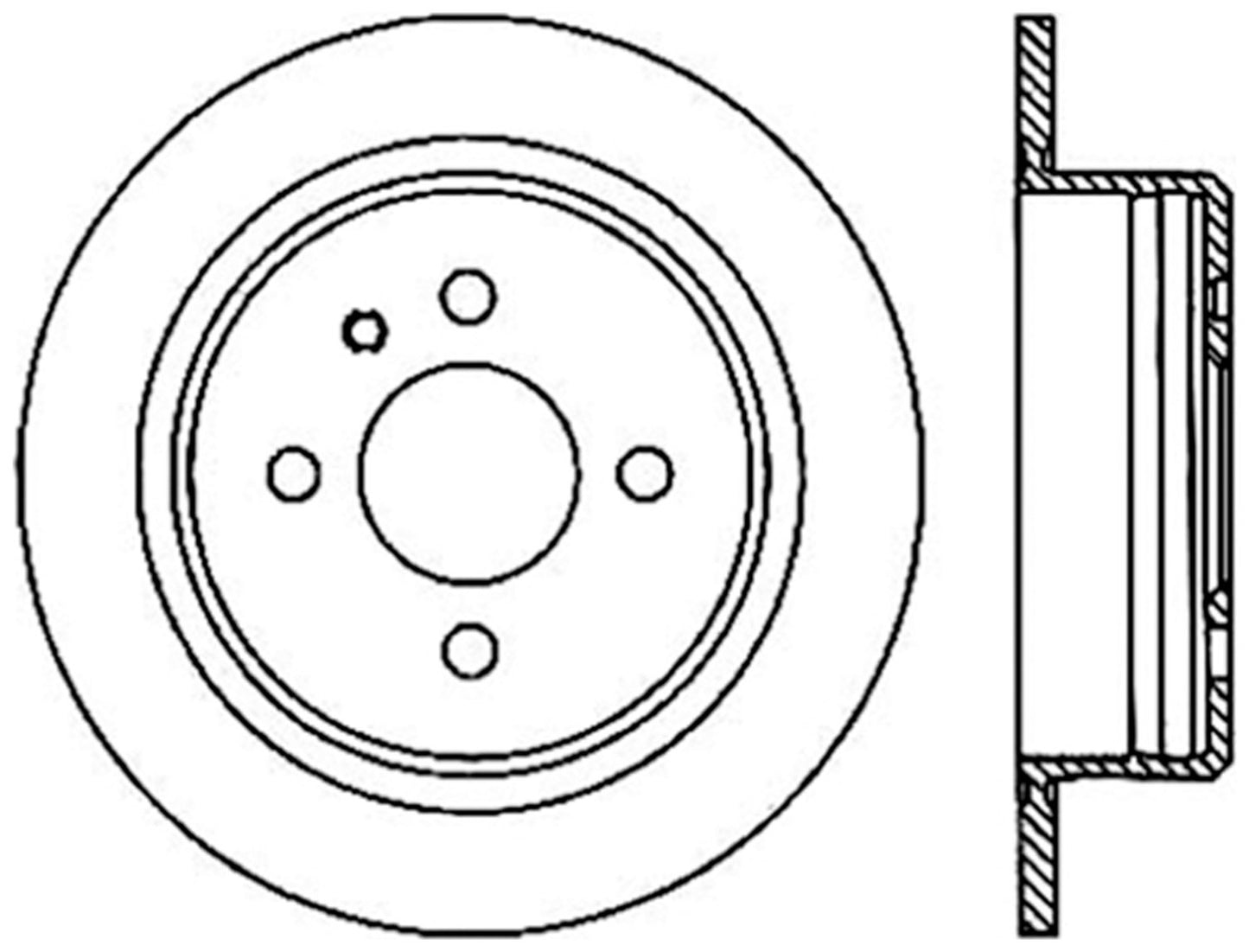 StopTech Cryostop Premium High Carbon Rotor; Rear