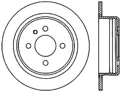 StopTech Cryostop Premium High Carbon Rotor; Rear