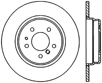 StopTech Cryostop Premium High Carbon Rotor; Rear