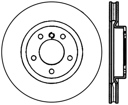 StopTech Cryostop Premium High Carbon Rotor; Front Right