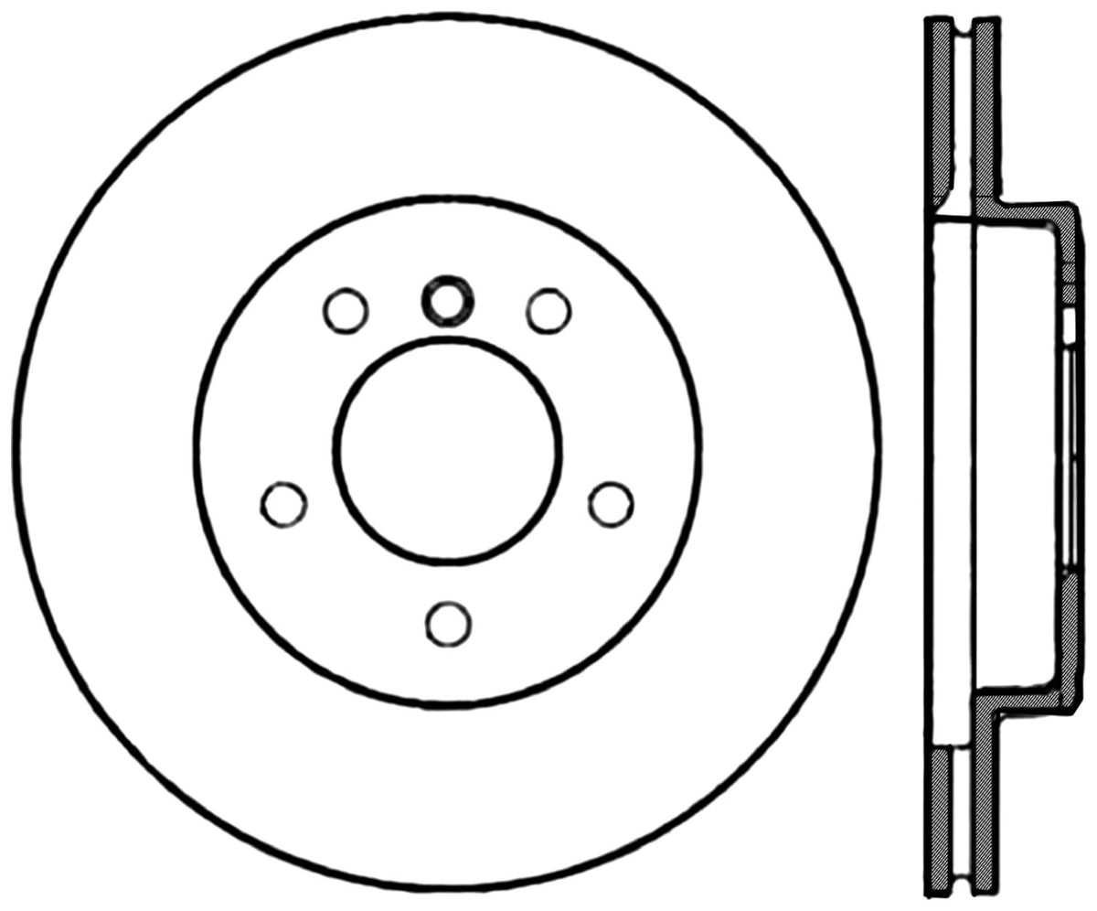 StopTech Cryostop Premium High Carbon Rotor; Front