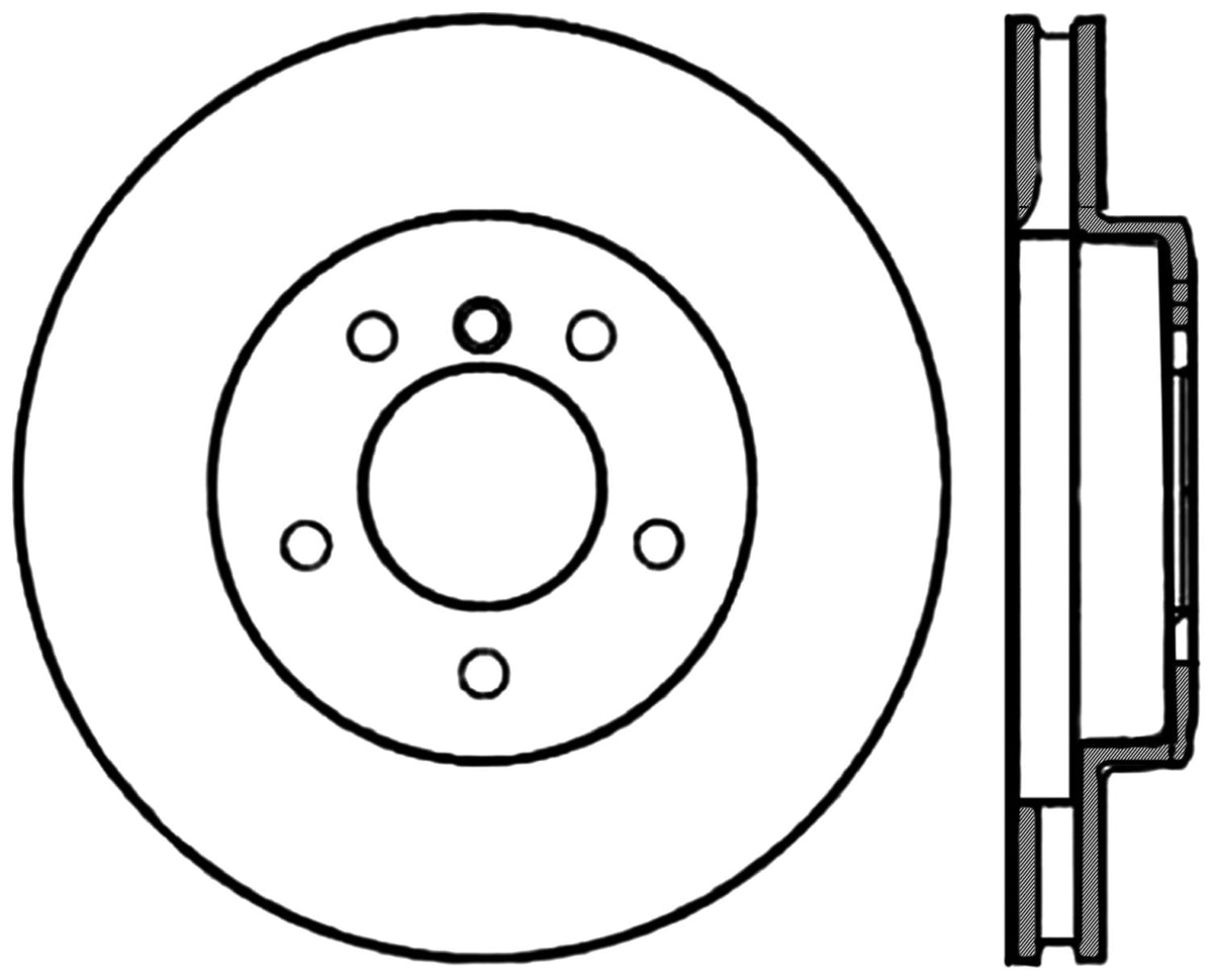 StopTech Cryostop Premium High Carbon Rotor; Front