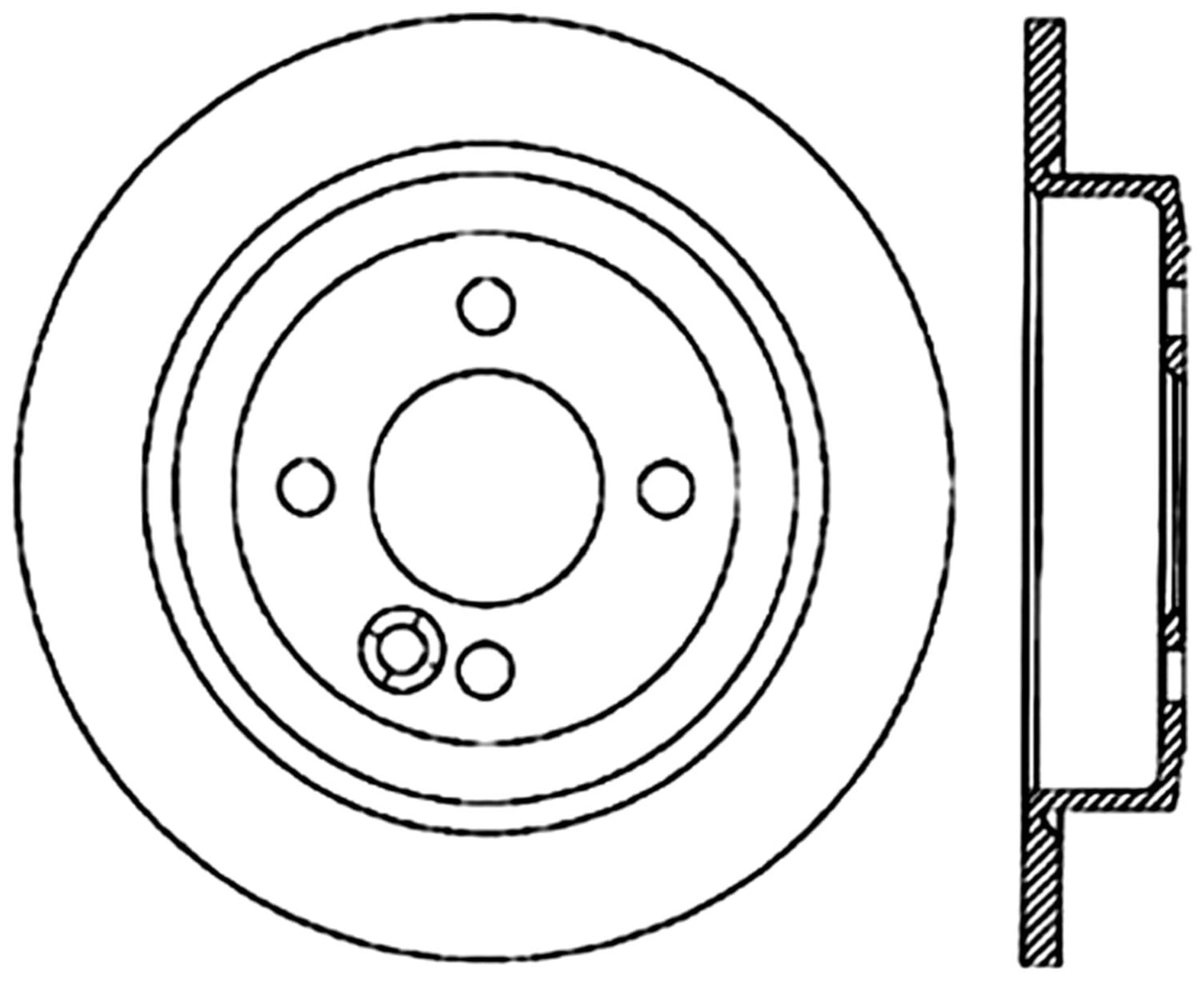 StopTech Cryostop Premium High Carbon Rotor; Rear