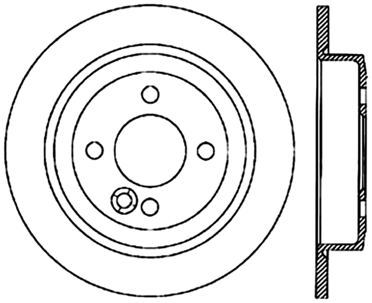 StopTech Cryostop Premium High Carbon Rotor; Rear