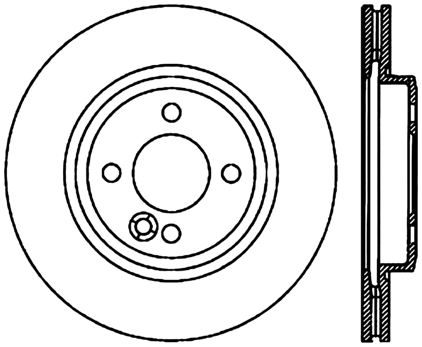StopTech Cryostop Premium High Carbon Rotor; Front