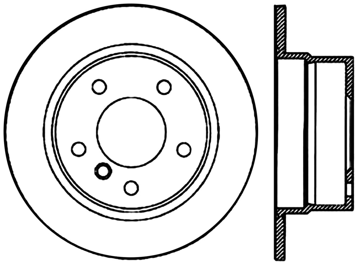 StopTech Cryostop Premium High Carbon Rotor; Rear