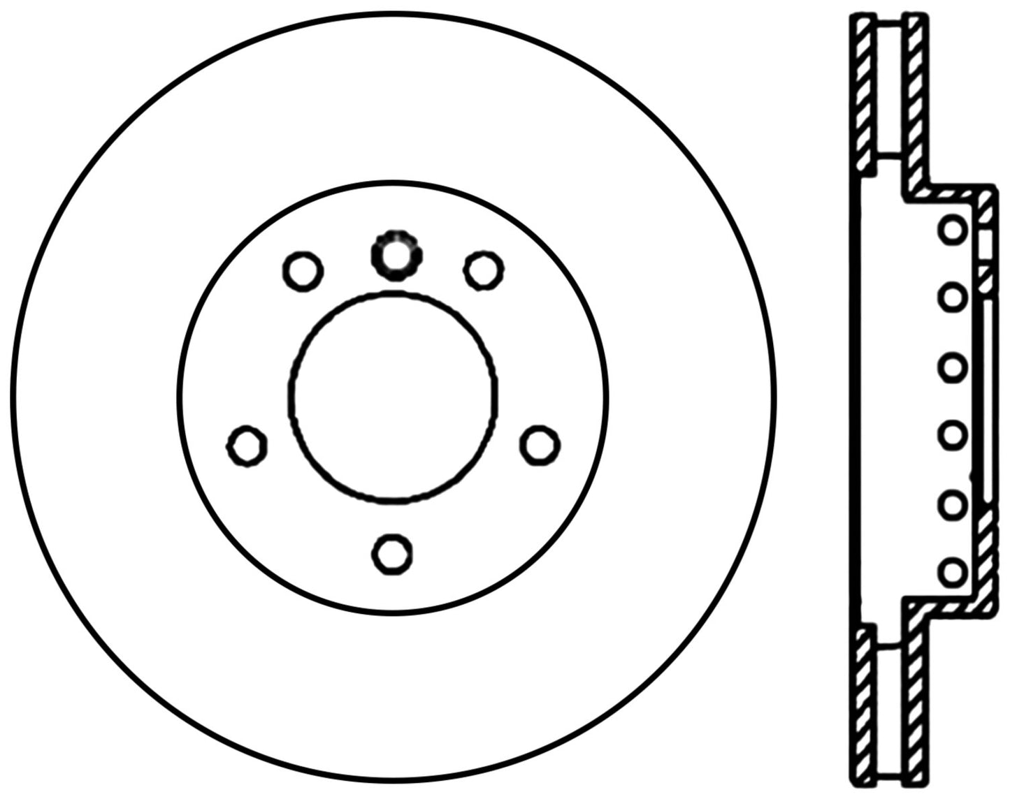 StopTech Cryostop Premium High Carbon Rotor; Rear