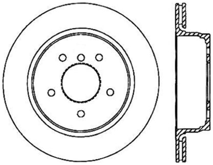 StopTech  Cryostop Premium High Carbon Rotor; Rear