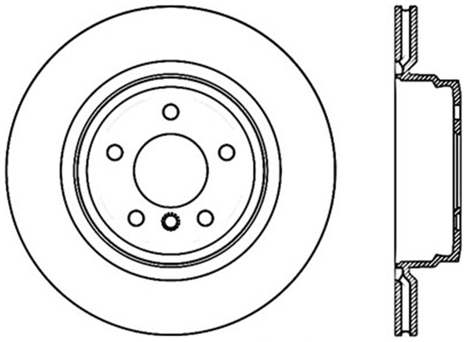 StopTech Cryostop Premium High Carbon Rotor; Rear