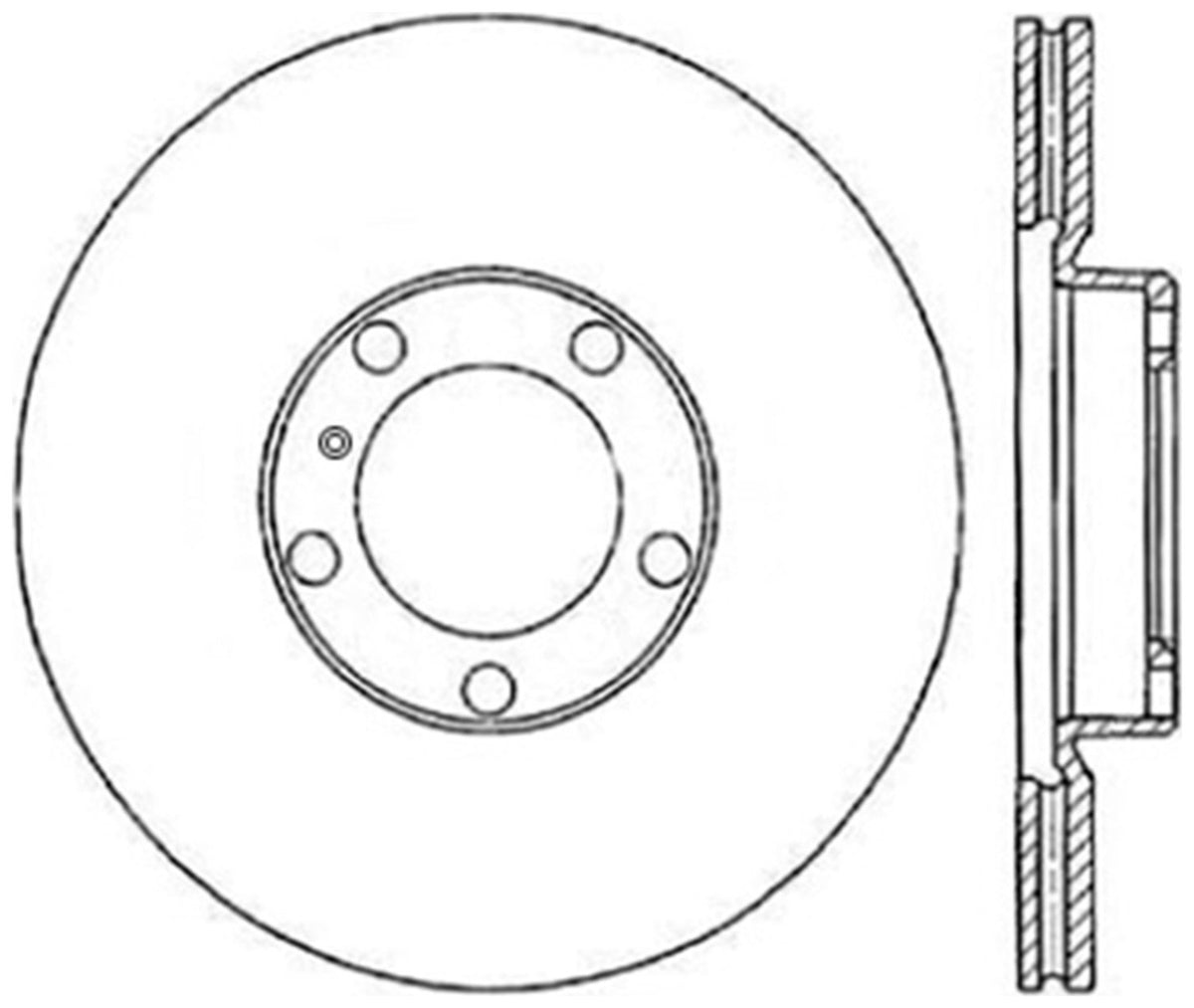 StopTech Cryostop Premium High Carbon Rotor; Front