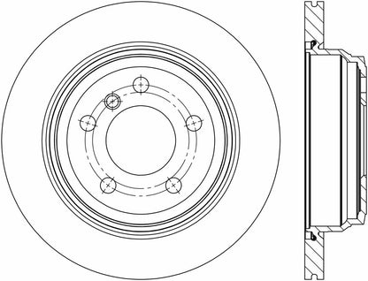 Stoptech Centric 13-17 BMW 320i xDrive Rear Premium High-Carbon Rotor 125.34150