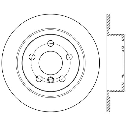 Stoptech Centric 14-16 BMW i3 Premium High Carbon Brake Rotor - Rear 125.34155