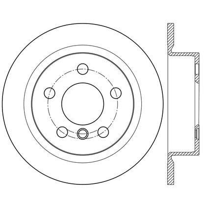 Centric Parts Disc Brake Rotor Premium High Carbon Alloy with Advanced Metallurgy for 2014-2019 Mini Cooper 125.34159
