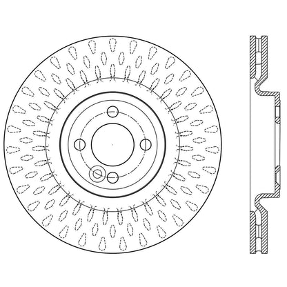 Stoptech Centric Premium High Carbon Alloy Brake Rotor - Front 125.34160