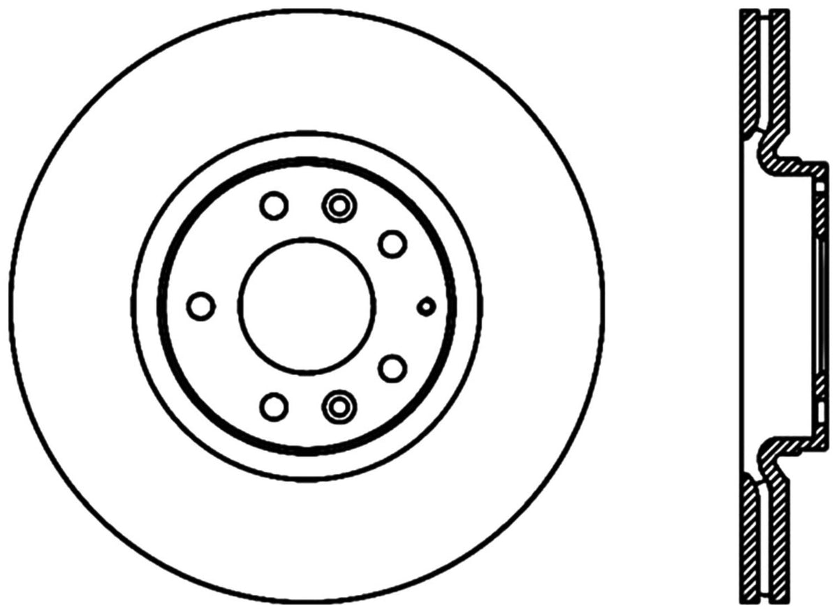 StopTech Cryostop Premium High Carbon Rotor; Front
