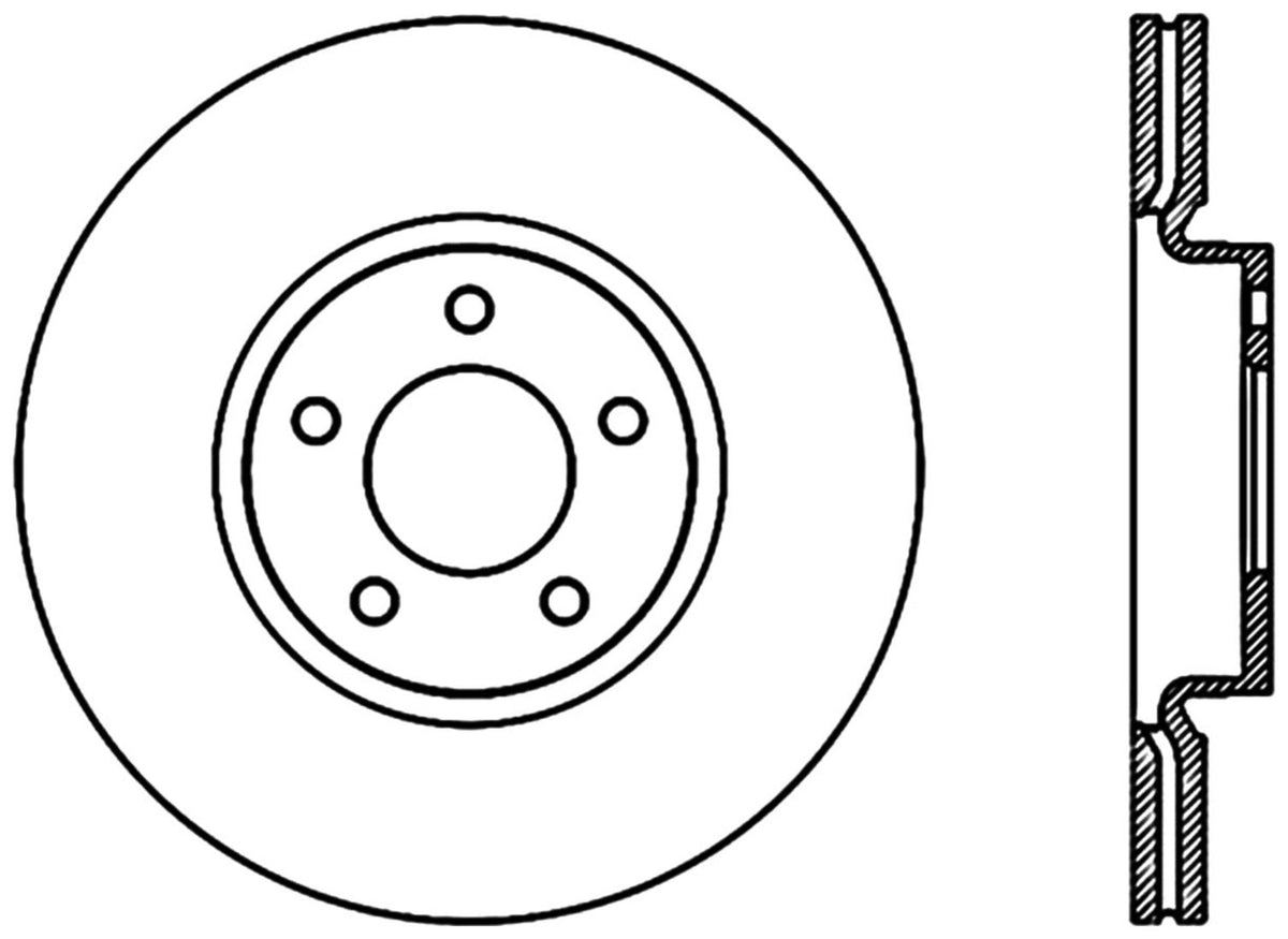 StopTech Cryostop Premium High Carbon Rotor; Front