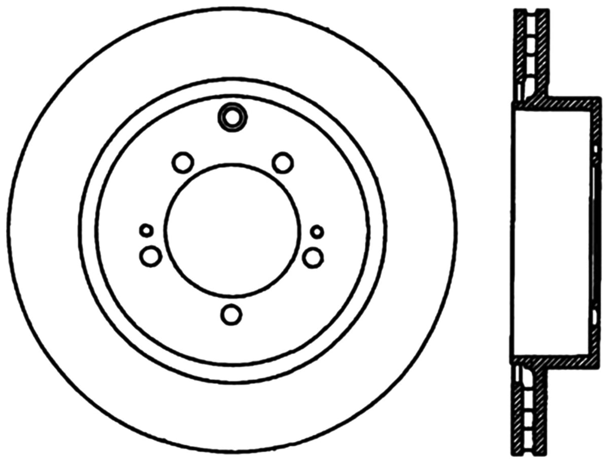 StopTech Cryostop Premium High Carbon Rotor; Rear