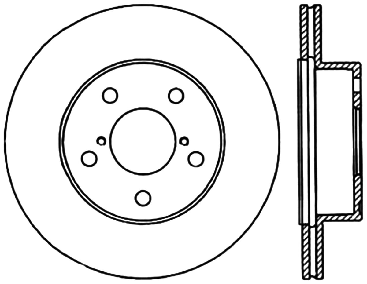 StopTech Cryostop Premium High Carbon Rotor; Rear