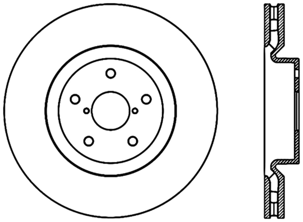 StopTech Cryostop Premium High Carbon Rotor; Front