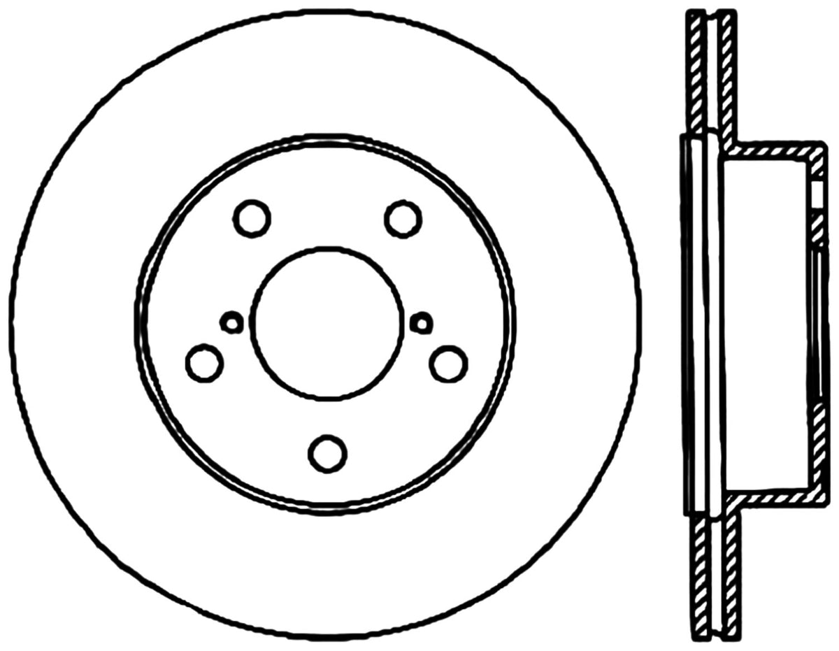 StopTech Cryostop Premium High Carbon Rotor; Rear