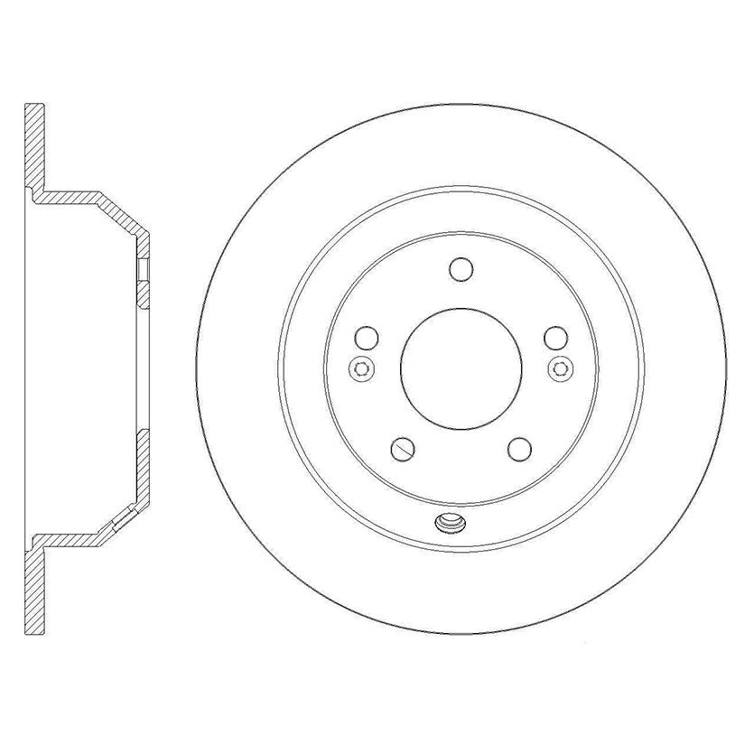 Centric Parts Disc Brake Rotor High Carbon Alloy with Advanced Metallurgy for 2016-2020 Kia Sorento 125.50031