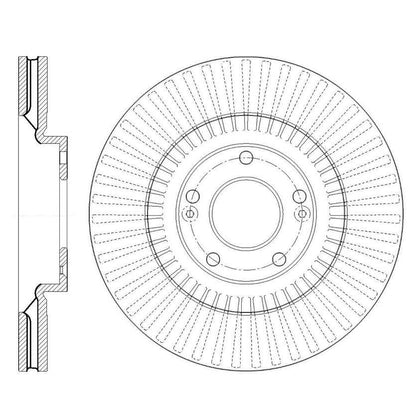 Stoptech Centric Premium High Carbon Alloy Brake Rotor - Front 125.50034