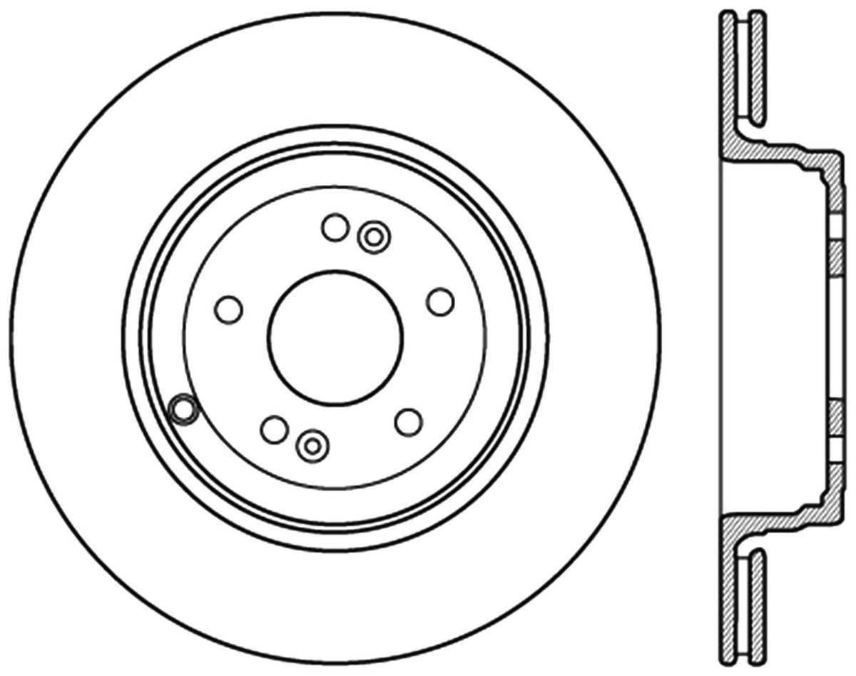 StopTech Cryostop Premium High Carbon Rotor; Rear