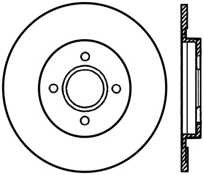 StopTech  Cryostop Premium High Carbon Rotor; Rear