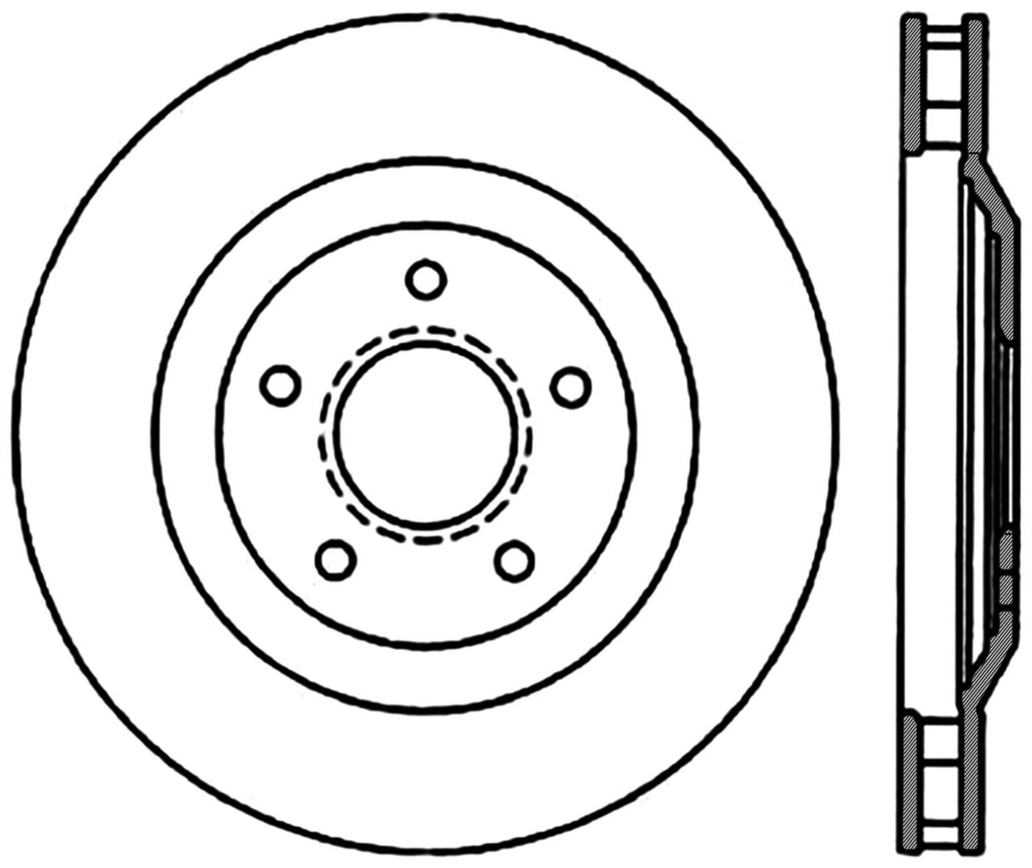 Stoptech 02-04 Chevrolet Corvette Left Front CRYO-STOP Rotor 125.62059CRY