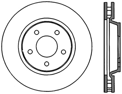 StopTech Cryostop Premium High Carbon Rotor; Front