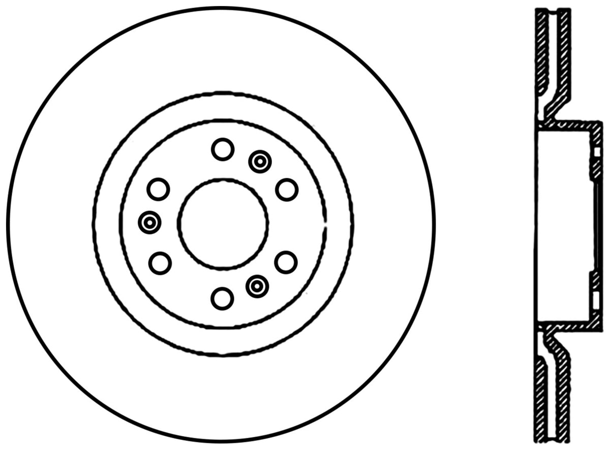 StopTech Cryostop Premium High Carbon Rotor; Front