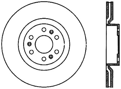 StopTech Cryostop Premium High Carbon Rotor; Rear