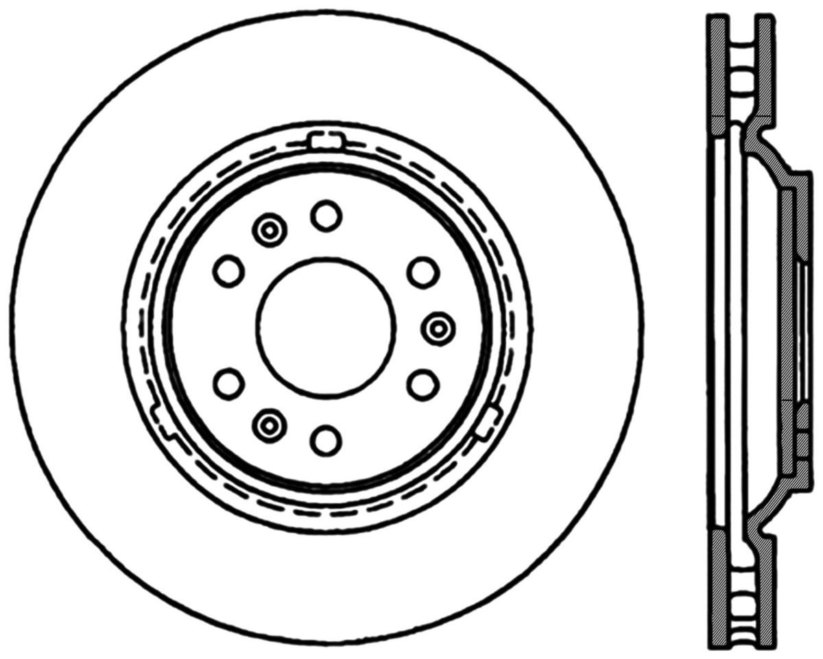 StopTech Cryostop Premium High Carbon Rotor; Front