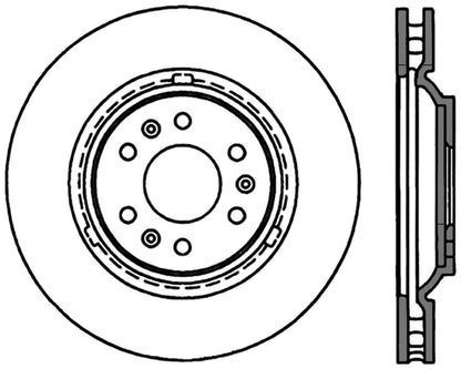 StopTech Cryostop Premium High Carbon Rotor; Front