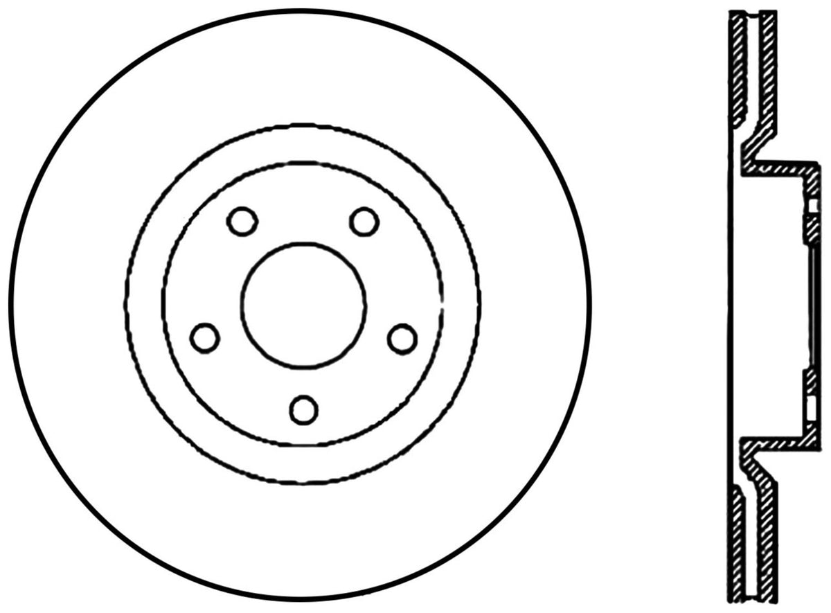 StopTech Cryostop Premium High Carbon Rotor; Front